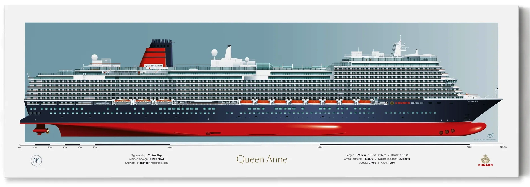 Cunard Custom Print