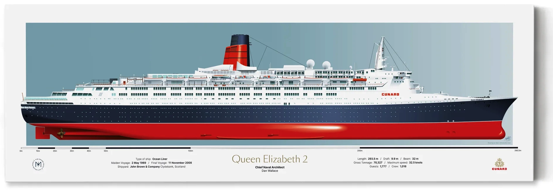 Cunard Custom Print