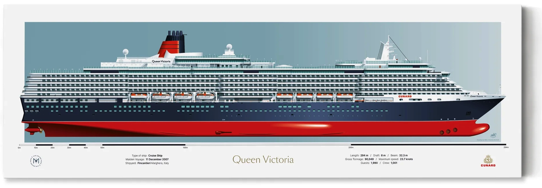 Cunard Custom Print